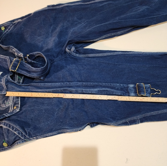 Liberty Carpenter Overalls Men's Size 42X30 Blue Denim Classic Style - Picture 8 of 13